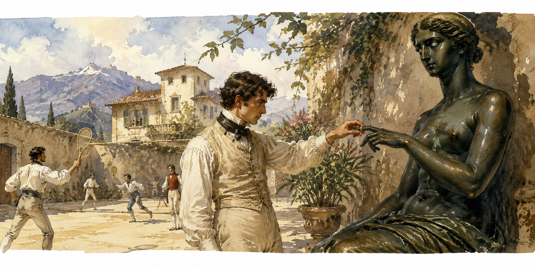 La Vénus d'Ille — illustration aquarelle